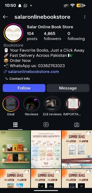 Salar Books Instagram page